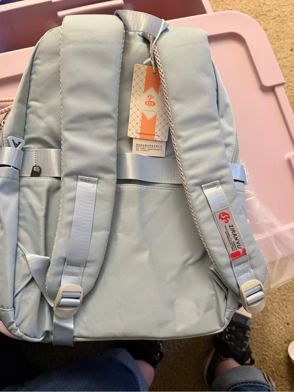 Slate Blue Backpack - Durable Everyday Bag